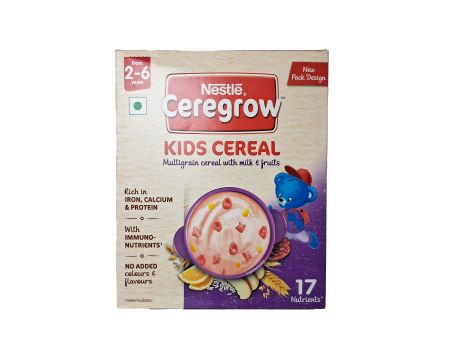 Nestle Ceregrow Multigrain Cereal with Milk & Fruits From 2 to 6 Years