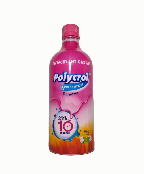 Polycrol Xpress Relief Sugar Free Mint Flavour Gel 450 ml