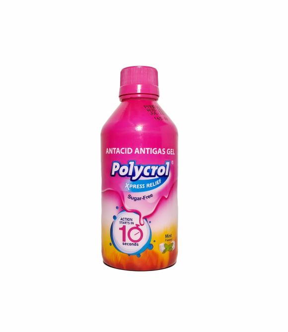 Polycrol Xpress Relief Sugar Free Mint Flavour Gel